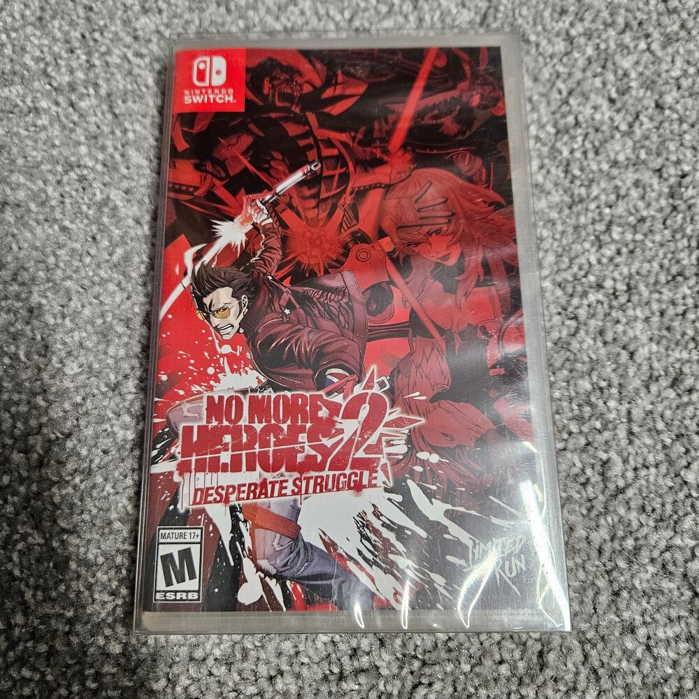 Nintendo Switch No More Heroes 2 Limited Run 100 #100 with Box Protector
